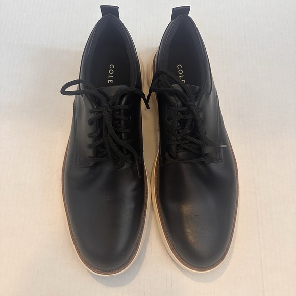 Cole Haan Men\'s Leather Grand Remix Oxfords Black 9.5 M New Without Box